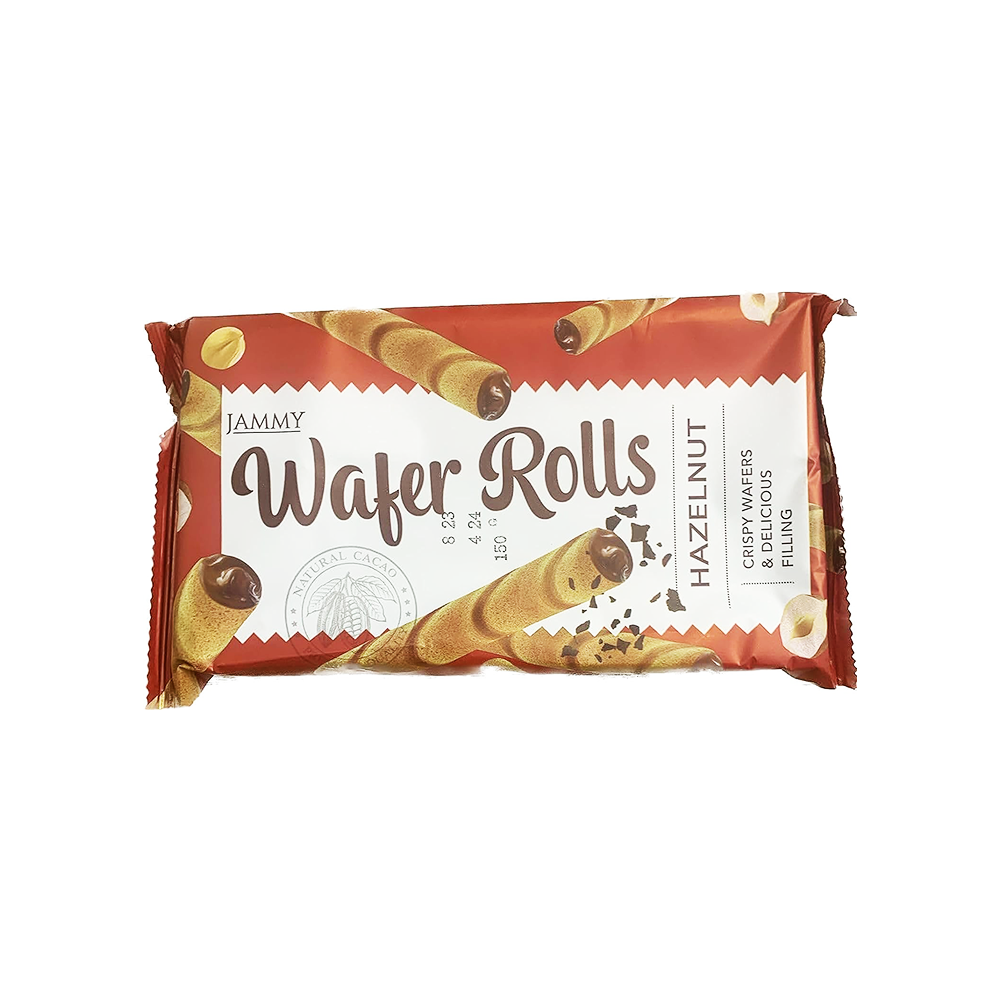 hazelnut wafer rolls
